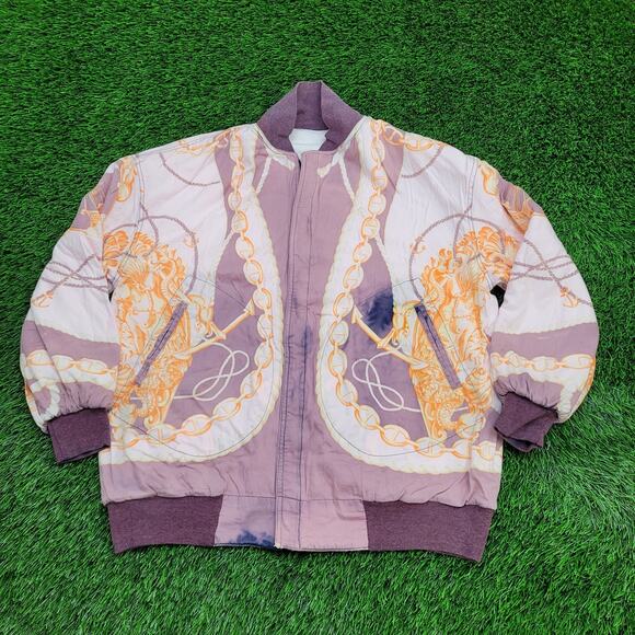 Vintage 80s Baroque Art Jacket Womens XL/2XL 25x26 Terry - Picture 1 of 10